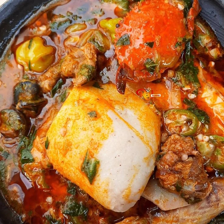 Banku with Okro Stew
