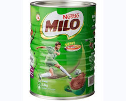 NESTLE MILO Chocolate Malt Beverage Mix, Can 1.8kg Fortified Powder Energy Drink