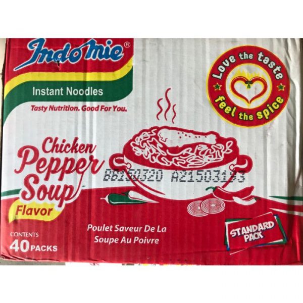 Indomie Nigerian Chicken Pepper Soup Flavor Noodles 40 Pack