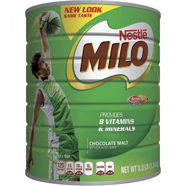 NESTLE MILO Chocolate Malt Beverage Mix 3.3 Pound Can