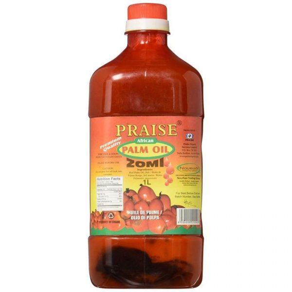 Praise Red Palm Oil Palm Nut Oil 1-Litre